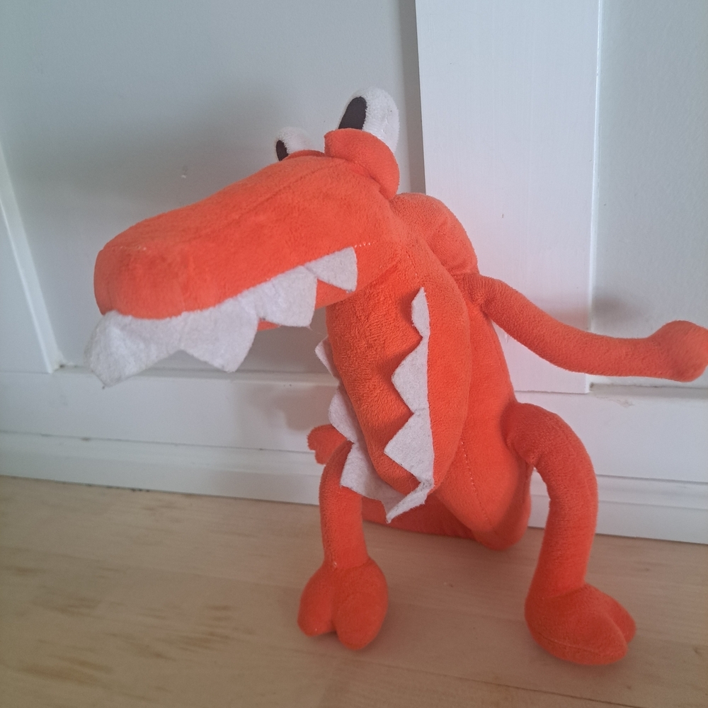 Rainbow Friends Orange Character Plush – Collector Toy – No Brand Tag